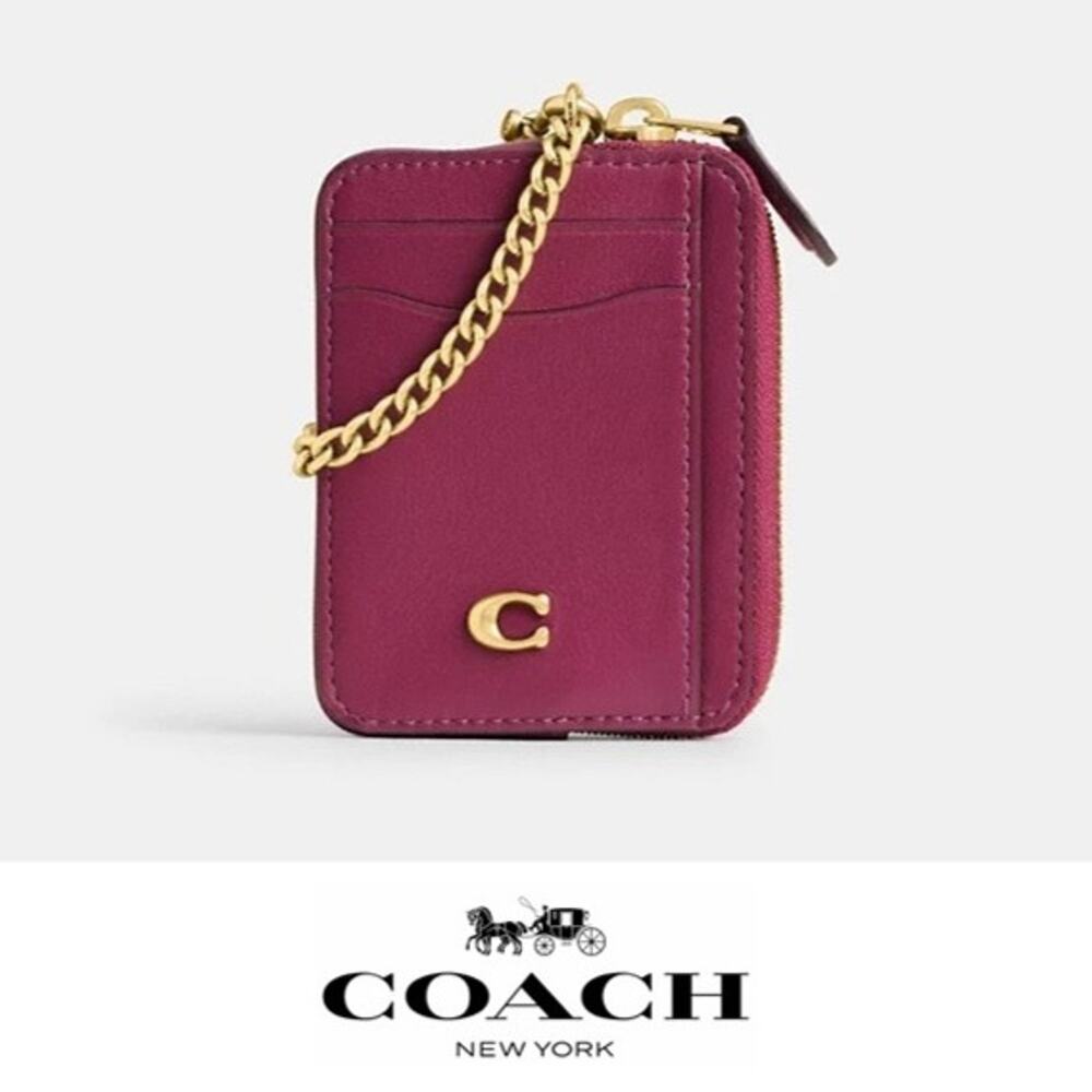 ❤️ Coach Essential Chain Card Case